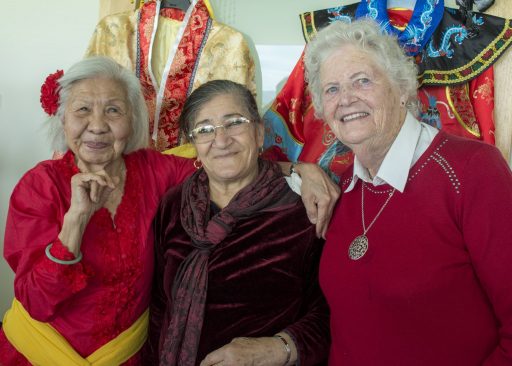 Three women from multicultural backgrounds